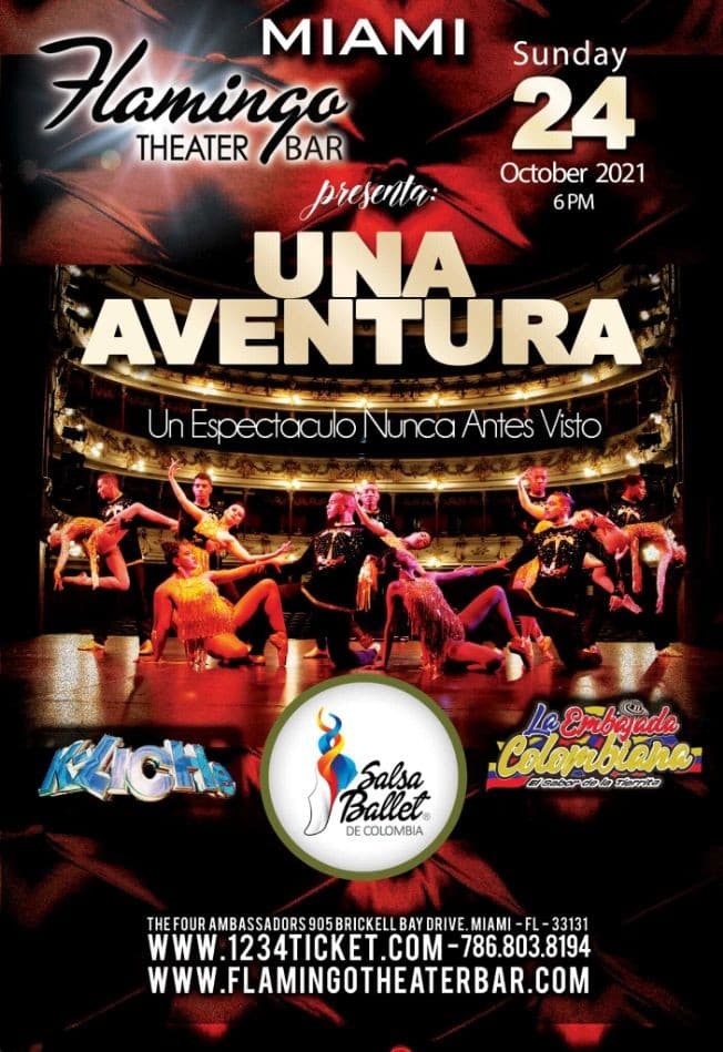 Event - POSTPONED!!! SALSA BALLET DE COLOMBIA : " UNA AVENTURA " UN ESPECTACULO NUNCA ANTES VISTO ! MIAMI FLORIDA - Miami, Florida - October 24, 2021 | concert tickets