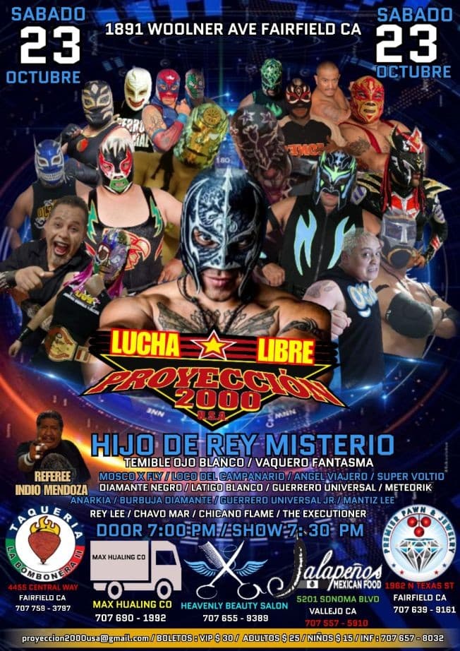 Event - Lucha Libre - Fairfield, California - October 23, 2021 | concert tickets