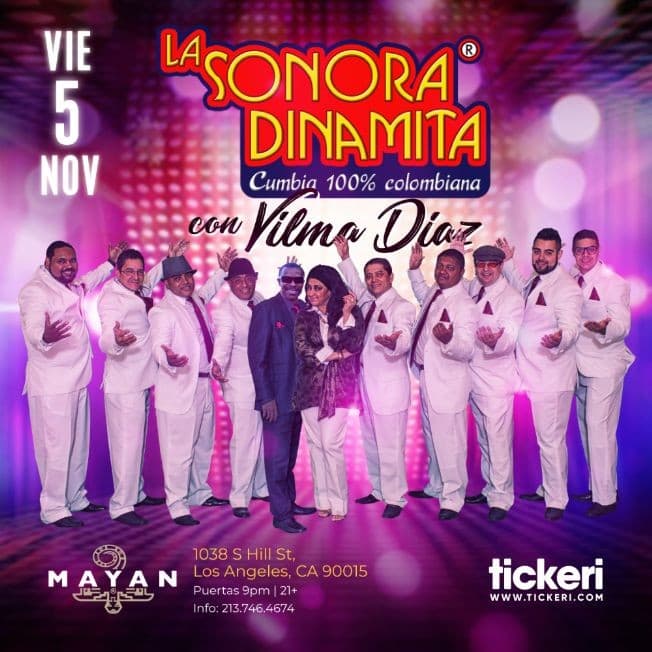 Event - LA SONORA DINAMITA EN LOS ANGELES - Los Angeles, California - November 5, 2021 | concert tickets