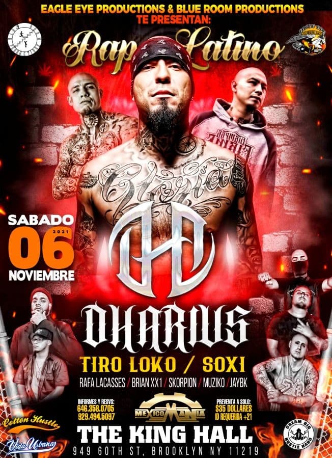 Event - Dharius, Tiro Loko, Soxi, Blue Room Crew en Vivo ! BROOKLYN NY. POSTPONED - Brooklyn, New York - November 6, 2021 | concert tickets