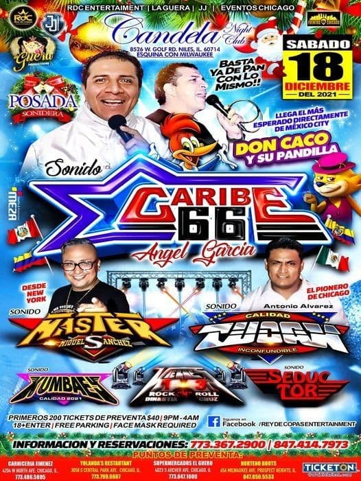 Event - POSADA SONIDERA - SONIDO CARIBE66 ( ANGEL GARCIA) - SONIDO MASTER-SONIDO TUCAN - CHICAGO IL - Minneapolis, Minnesota - December 18, 2021 | concert tickets