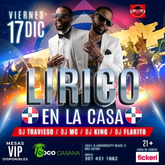 Event - LIRICO EN LA CASA- Hyattsville, Maryland - Adelphi, Maryland - December 17, 2021 | concert tickets