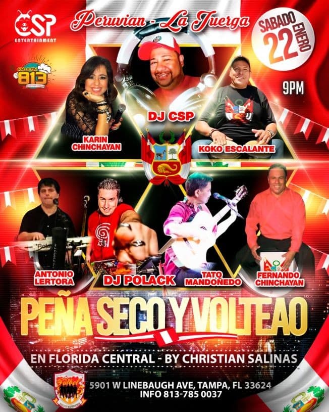 Event - Peña Seco y Volteao "La Juerga" - Tampa, Florida - January 22, 2022 | concert tickets