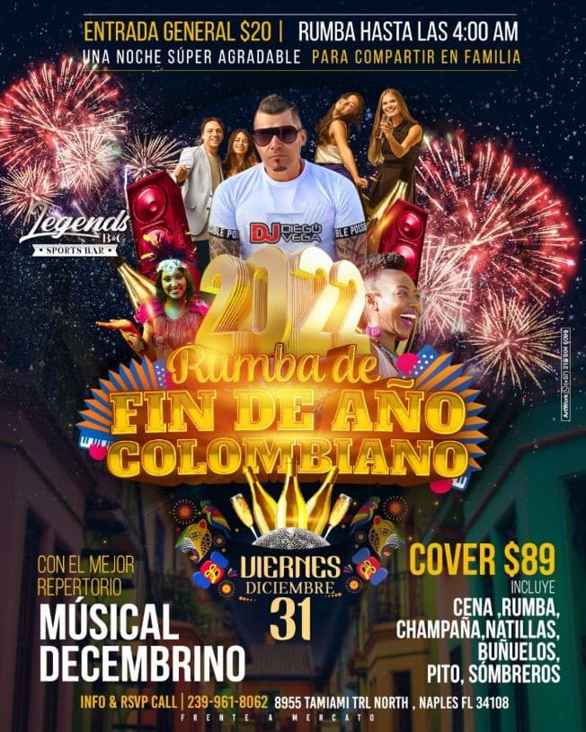 Event - Gran fiesta de Año Nuevo ! NAPLES FL. - Naples, Florida - December 31, 2021 | concert tickets