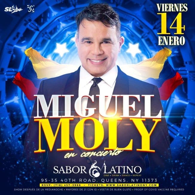 Event - Miguel Moly en Concierto ! QUEENS NY. - Queens, New York - January 14, 2022 | concert tickets