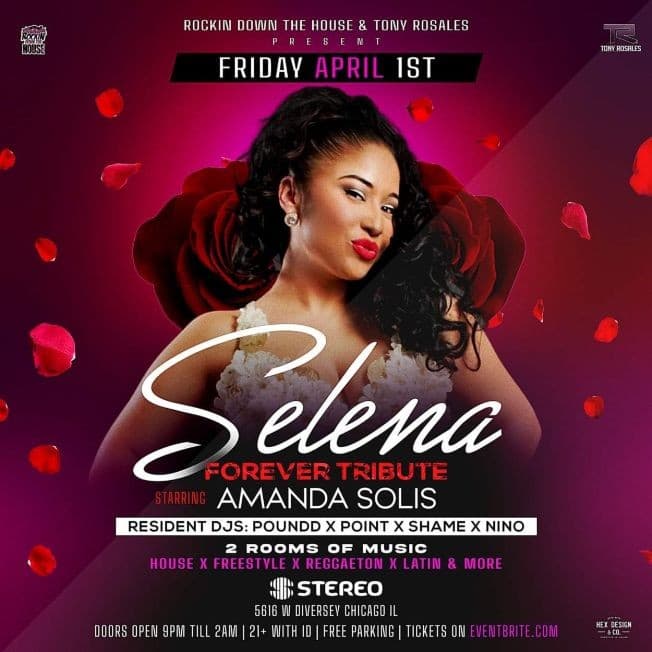 Event - SELENA FOR EVER TRIBUTE starring AMANDA SOLIS - CHICAGO IL - Chicago, Illinois - April 1, 2022 | concert tickets