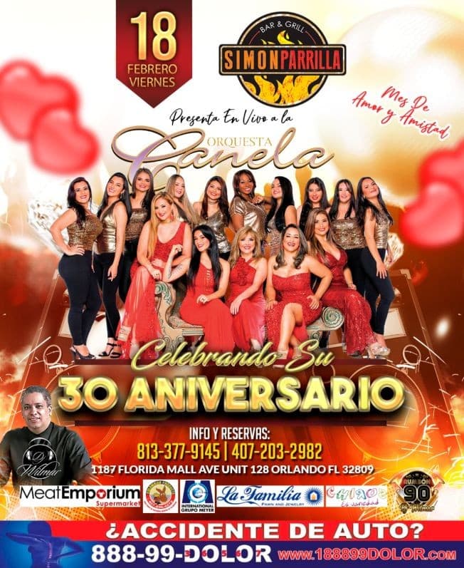 Event - 30 Aniversario ORQUESTA CANELA de CALI COLOMBIA - orlando, Florida - February 18, 2022 | concert tickets