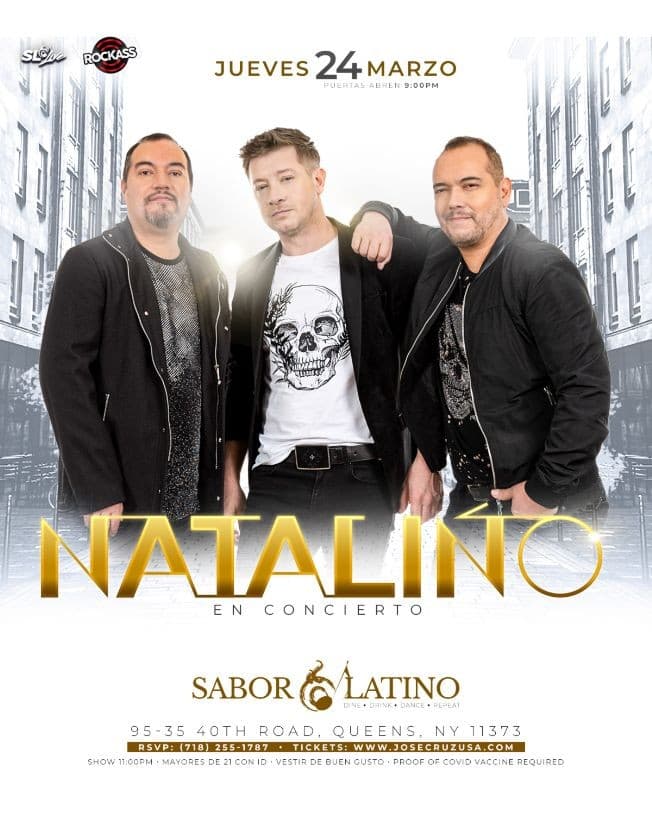 Event - Natalino en Vivo !! QUEENS NY - Queens, New York - March 24, 2022 | concert tickets