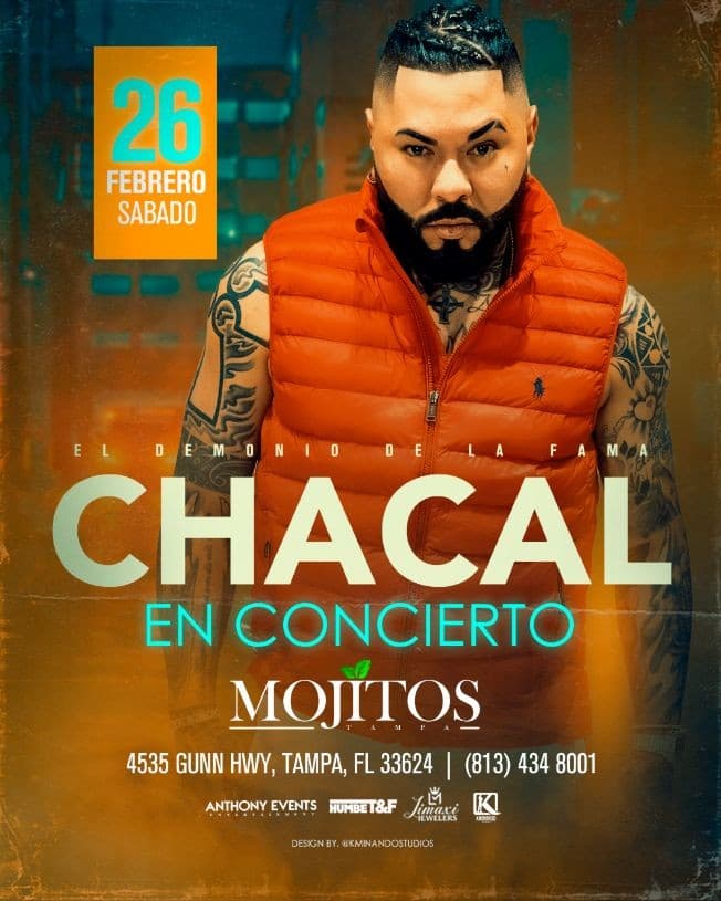 Event - Concierto del Chacal ! TAMPA FL. - Tampa, Florida - February 26, 2022 | concert tickets