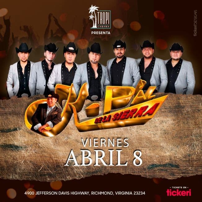 Event - K-PAZ DE LA SIERRA EN CONCIERTO ! RICHMOND VIRGINIA - Richmond, Virginia - April 8, 2022 | concert tickets