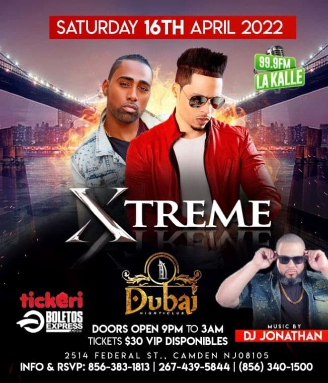 Event - XTREME EN CAMDEN, NJ - Camden, New Jersey - April 16, 2022 | concert tickets