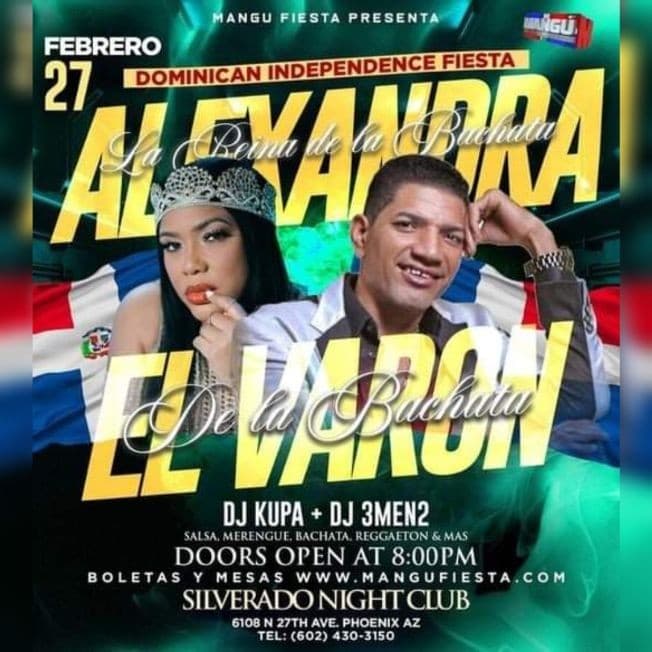 Event - El Varon de La Bachata, Daniel Moncion & Alexandra EN VIVO- ***BOLETOS  DISPONIBLE EN LA PUERTA **** - Phoenix, Arizona - February 27, 2022 | concert tickets