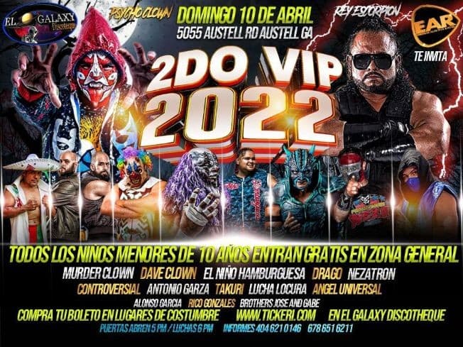 Event - LUCHA LIBRE EN VIVO ! AUSTELL GEORGIA - AUSTELL, Georgia - April 10, 2022 | concert tickets