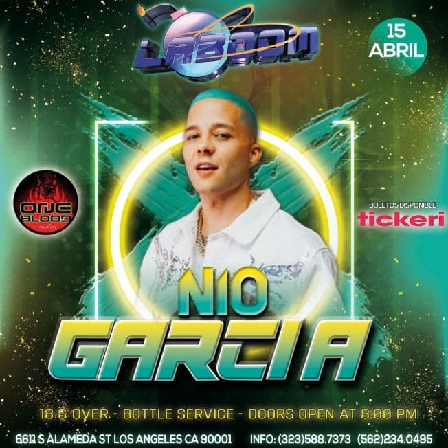 Event - NIO GARCIA EN CONCIERTO ! LOS ANGELES CALIFORNIA - Los Angeles, California - April 15, 2022 | concert tickets