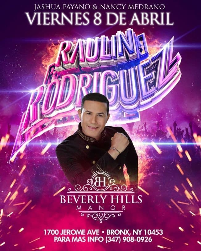 Event - RAULIN RODRIGUEZ EN CONCIERTO ! BRONX NEW YORK - Bronx, New York - April 8, 2022 | concert tickets