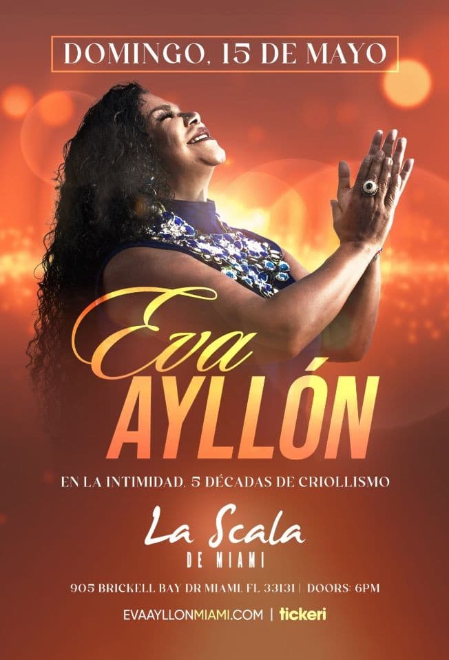 Event - EVA AYLLON EN CONCIERTO! MIAMI FLORIDA - Miami, Florida - May 15, 2022 | concert tickets