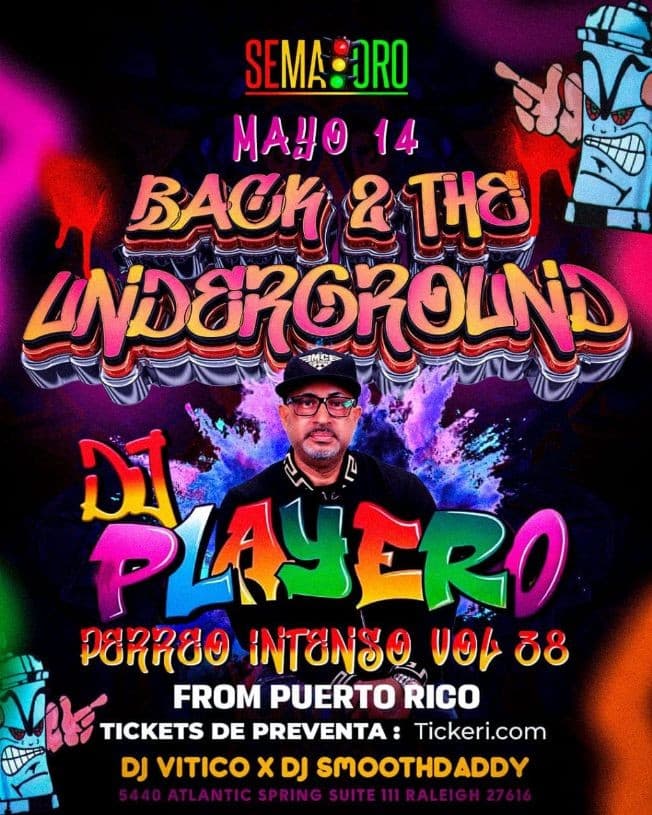 Event - dj playero en vivo - raleigh, North Carolina - May 14, 2022 | concert tickets