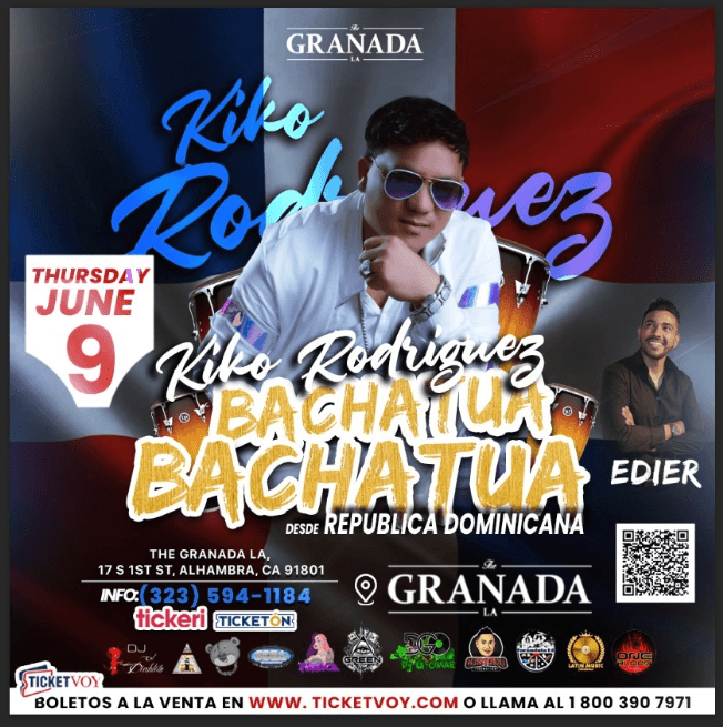 Event - KIKO RODRIGUEZ EN CONCIERTO ! ALHAMBRA CALIFORNIA - Alhambra, California - June 9, 2022 | concert tickets