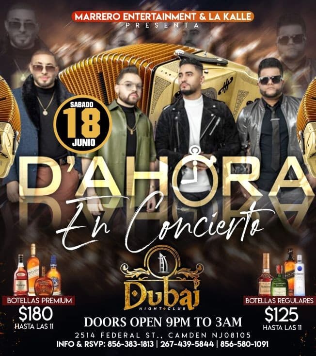 Event - D'AHORA EN CONCIERTO! CAMDEN NJ - Camden, New Jersey - June 18, 2022 | concert tickets