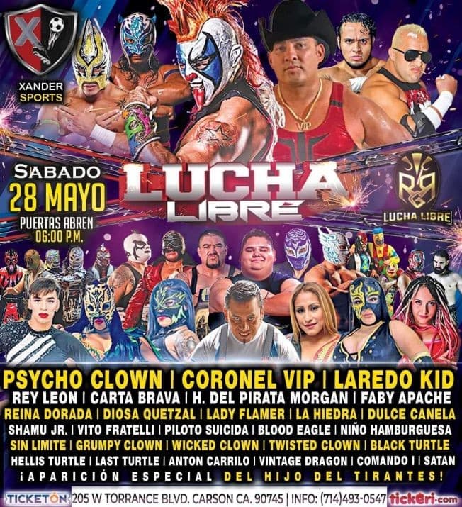 Event - LUCHA LIBRE EN CARSON CALIFORNIA - Carson, California - May 28, 2022 | concert tickets