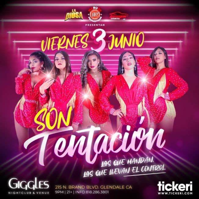 Event - SON TENTACION EN LOS ANGELES - Glendale, California - June 3, 2022 | concert tickets