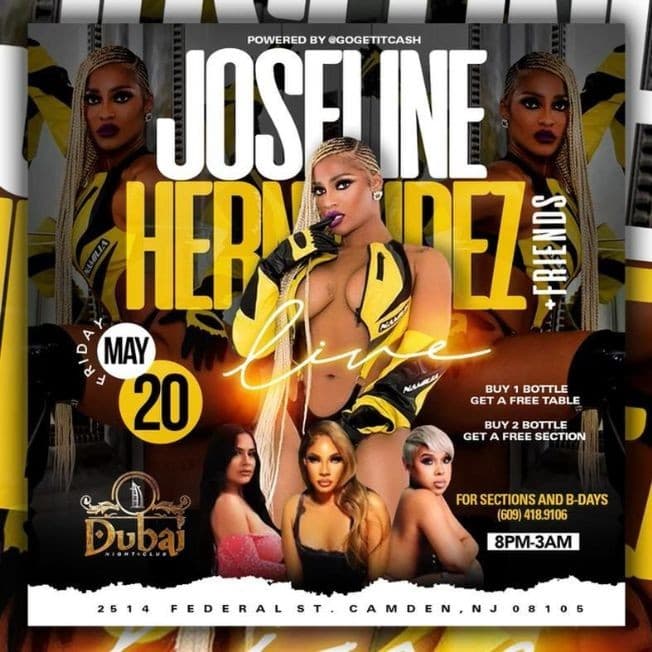 Event - JOSELINE HERNANDEZ + FRIENDS EN CONCIERTO ! CAMDEN NEW JERSEY - Camden, New Jersey - May 20, 2022 | concert tickets