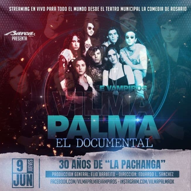 Event - VILMA PALMA E VAMPIROS "EL DOCUMENTAL" - Online, Online - June 9, 2022 | concert tickets