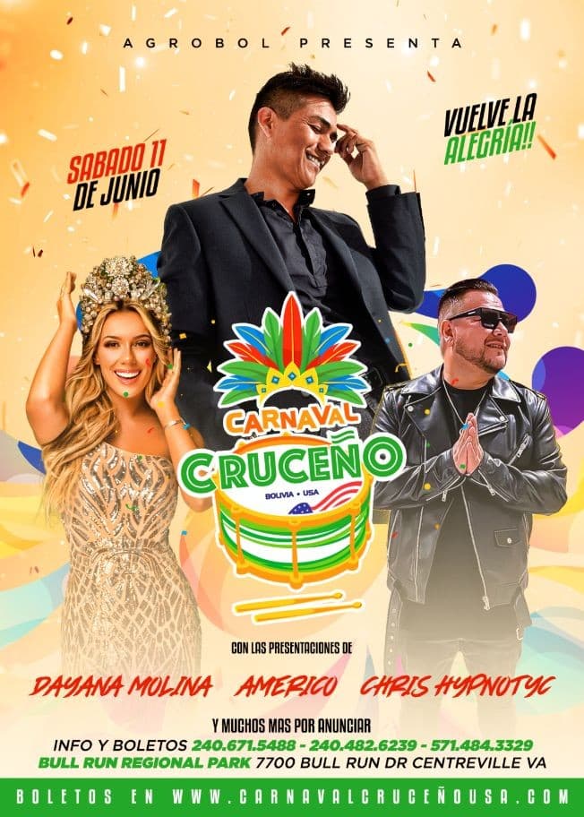 Event - Carnaval Cruceño 2022 - Centreville, Virginia - June 11, 2022 | concert tickets