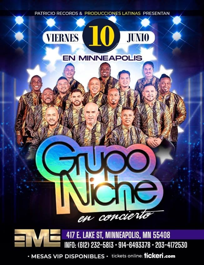 Event - GRUPO NICHE EN CONCIERTO ! MINNEAPOLIS MINNESOTA - Minneapolis, Minnesota - June 10, 2022 | concert tickets