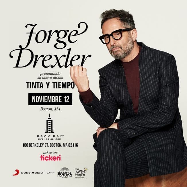 Event - Jorge Drexler presenta Tinta y Tiempo / Boston - Boston, Massachusetts - November 12, 2022 | concert tickets