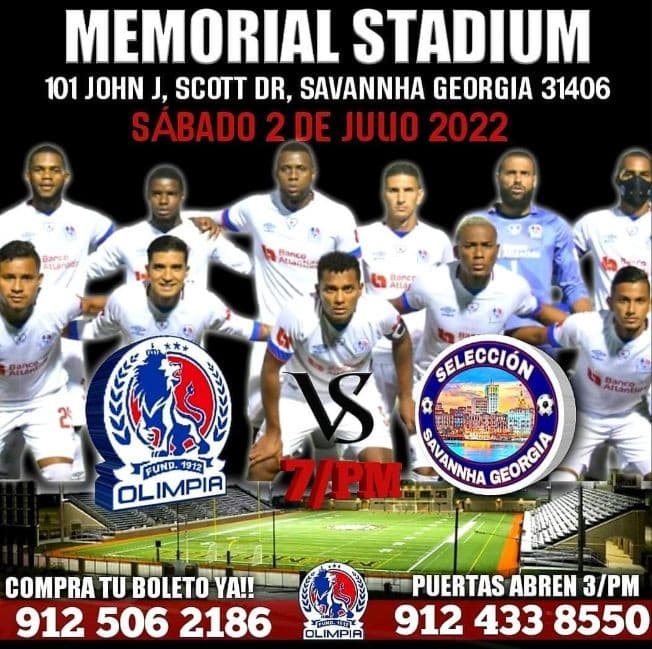 Event - OLIMPIA VS. SAVANNAH GEORGIA MEMORIAL STADIUM SAVANNAH GEORGIA - Savannha, Georgia - July 2, 2022 | concert tickets