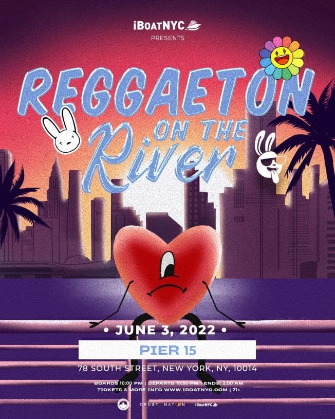 Event - REGGAETON ON THE RIVER - NYC Latin Boat Party Yacht Cruise - New York, New York - June 3, 2022 | concert tickets