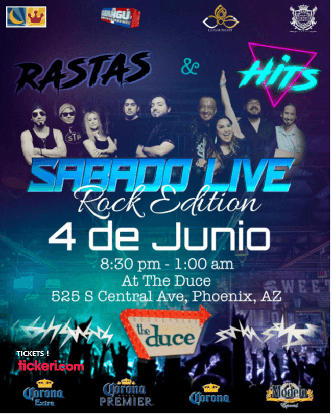 Event - SABADO LIVE ROCK EDITION, PHOENIX ARIZONA - Phoenix, Arizona - June 4, 2022 | concert tickets