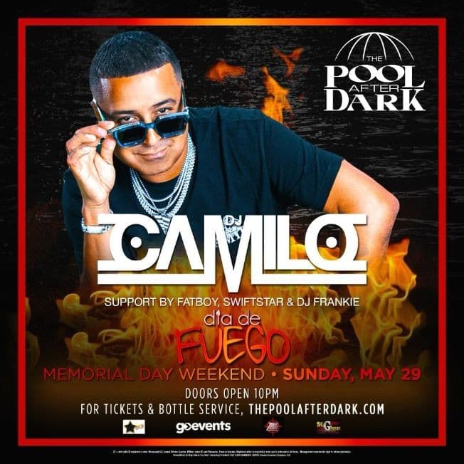 Event - Euro Ent 15 Year Company Anniversary DJ Camilo Live At The Pool After Dark - Atlantic City, New Jersey - May 29, 2022 | concert tickets