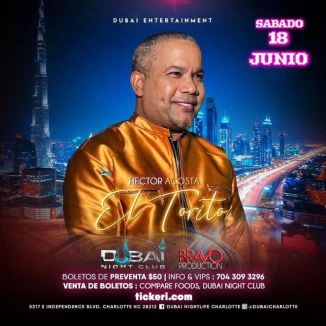 Event - HECTOR ACOSTA EL TORITO EN CONCIERTO ! CHARLOTTE NORTH CAROLINA - Charlotte, North Carolina - June 18, 2022 | concert tickets