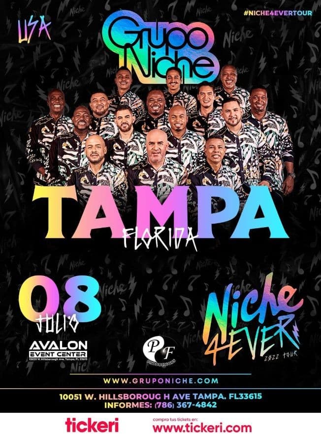 Event - GRUPO NICHE EN CONCIERTO ! TAMPA FLORIDA - Tampa, Florida - July 8, 2022 | concert tickets