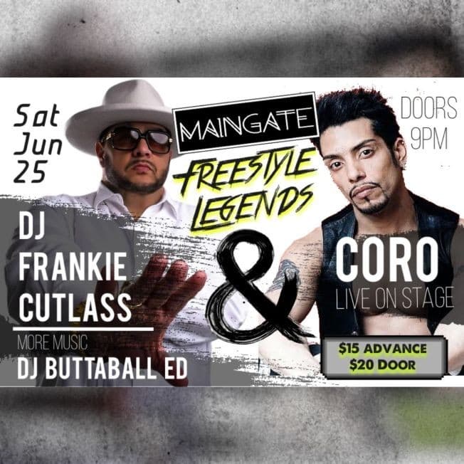 Event - Freestyle Music Legends: Coro Live on stage w DJ Frankie Cutlass - Allentown, Pennsylvania - June 25, 2022 | concert tickets