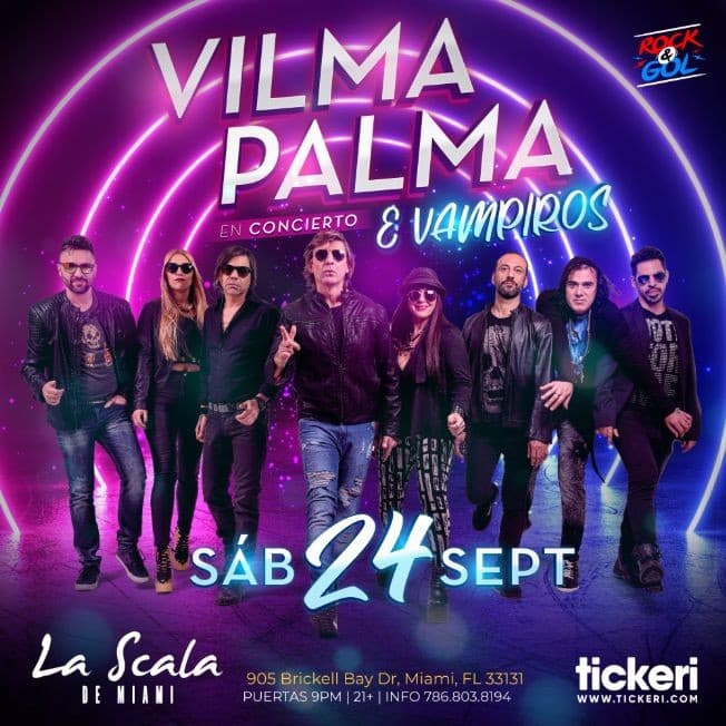 Event - VILMA PALMA E VAMPIROS EN MIAMI - Miami, Florida - September 24, 2022 | concert tickets