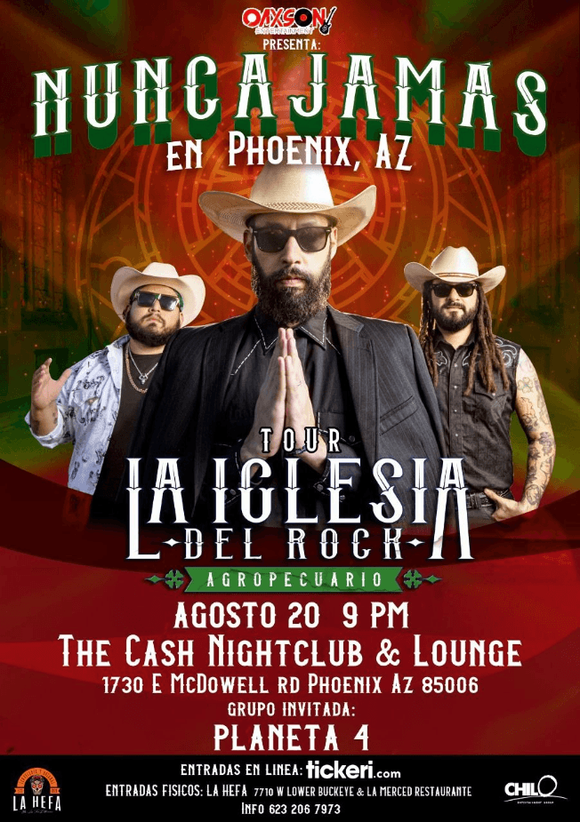 Event - NUNCA JAMAS - PHOENIX ARIZONA - Phoenix, Arizona - 20 de agosto de 2022 | concert tickets