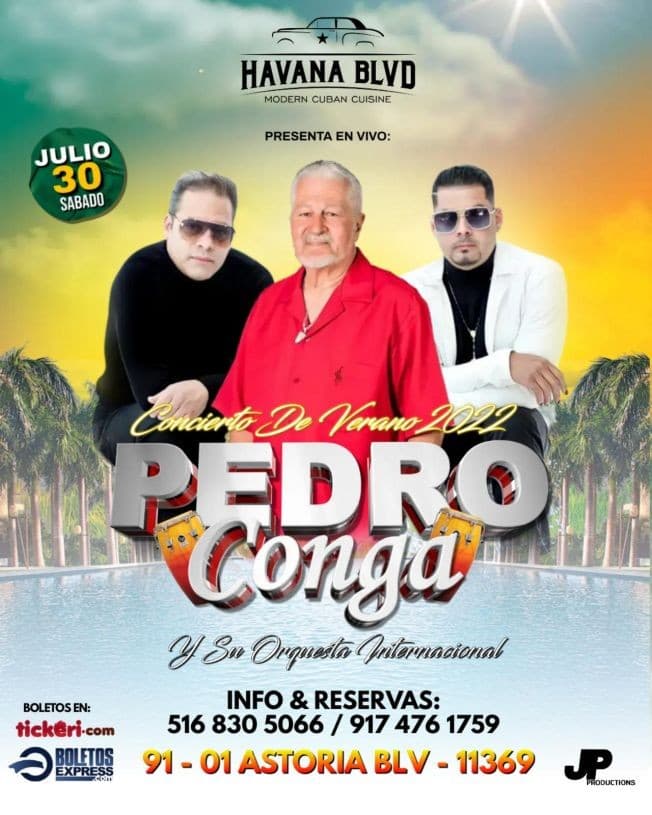 Event - PEDRO CONGA Y SU ORQUESTA INTERNACIONAL EN CONCIERTO !  QUEENS NEW YORK - Queens, New York - July 30, 2022 | concert tickets