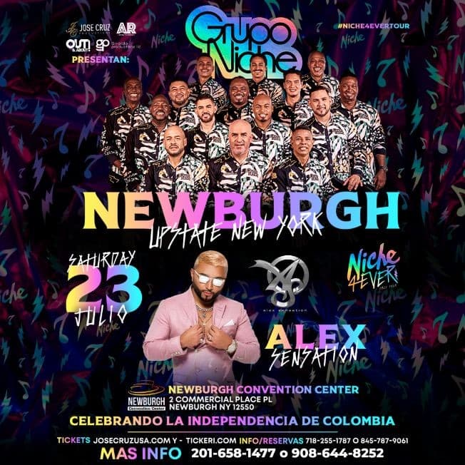 Event - 07-23-22. GRUPO NICHE EN NEWBURGH CONVENTION CENTER NY. JCP - Newburgh, New York - July 23, 2022 | concert tickets