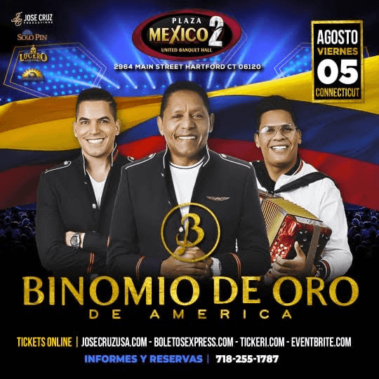 Event - BINOMIO DE ORO EN CONCIERTO EN HARTFORD CONNECTICUT. JCP - Hartford, Connecticut - August 5, 2022 | concert tickets