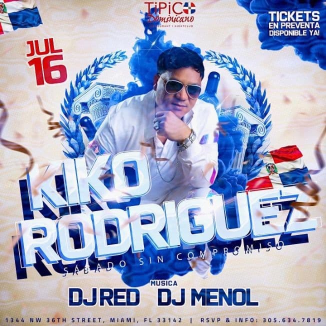 Event - Kiko Rodriguez EN VIVO - Miami, Florida - July 16, 2022 | concert tickets