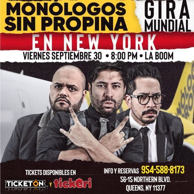 Event - MONOLOGOS SIN PROPINA EN QUEENS NEW YORK - Queens, New York - September 30, 2022 | concert tickets