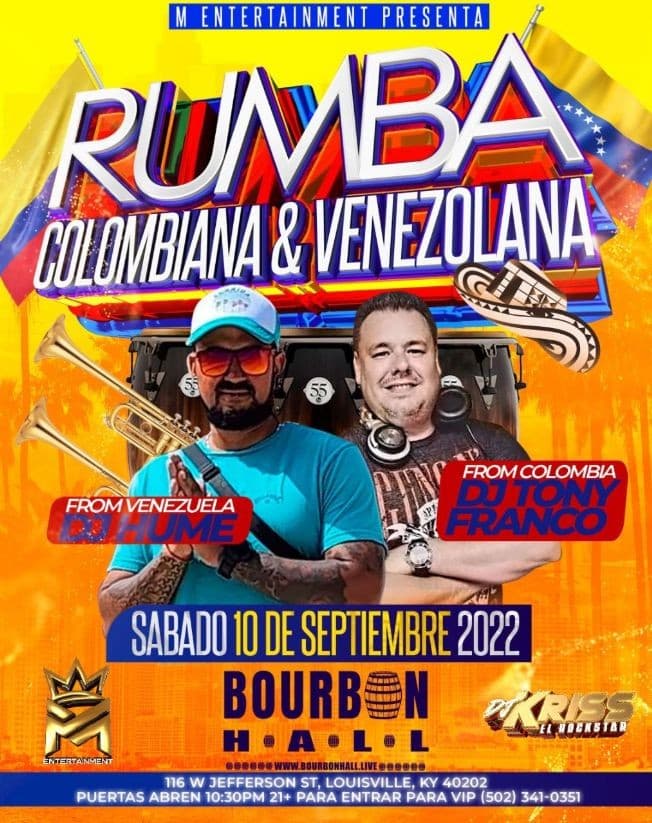 Event - Rumba Colombiana & Venezolana - Louisville, Florida - September 10, 2022 | concert tickets