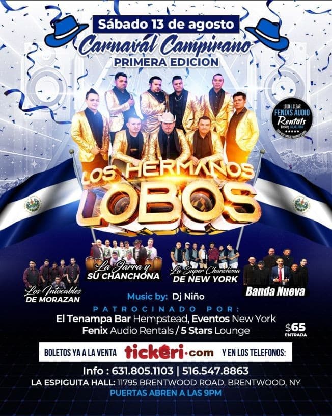 Event - LOS HERMANOS LOBOS EN CONCIERTO EN BRENTWOOD NEW YORK - Brentwood, New York - August 13, 2022 | concert tickets