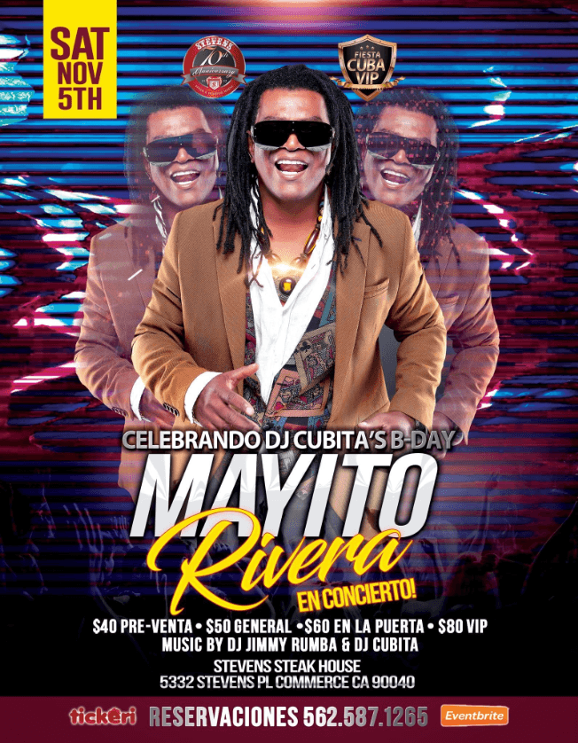 Event - MAYITO RIVERA EN CONCIERTO ! EN LOS ANGELES CALIFORNIA - Commerce, California - November 5, 2022 | concert tickets