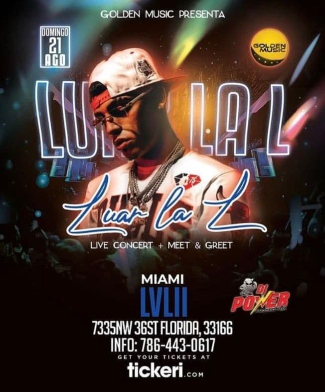 Event - Luar La L Concierto Lvl 2 Miami - Miami, Florida - August 21, 2022 | concert tickets