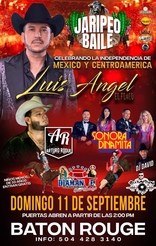 Event - GRAN JARIPEO CON LUIS ANGEL EL FLACO Y LA SONORA DINAMITA - Baton Rouge, Louisiana - September 11, 2022 | concert tickets