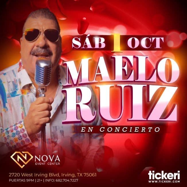 Event - MAELO RUIZ EN DALLAS - Irving, Texas - October 1, 2022 | concert tickets